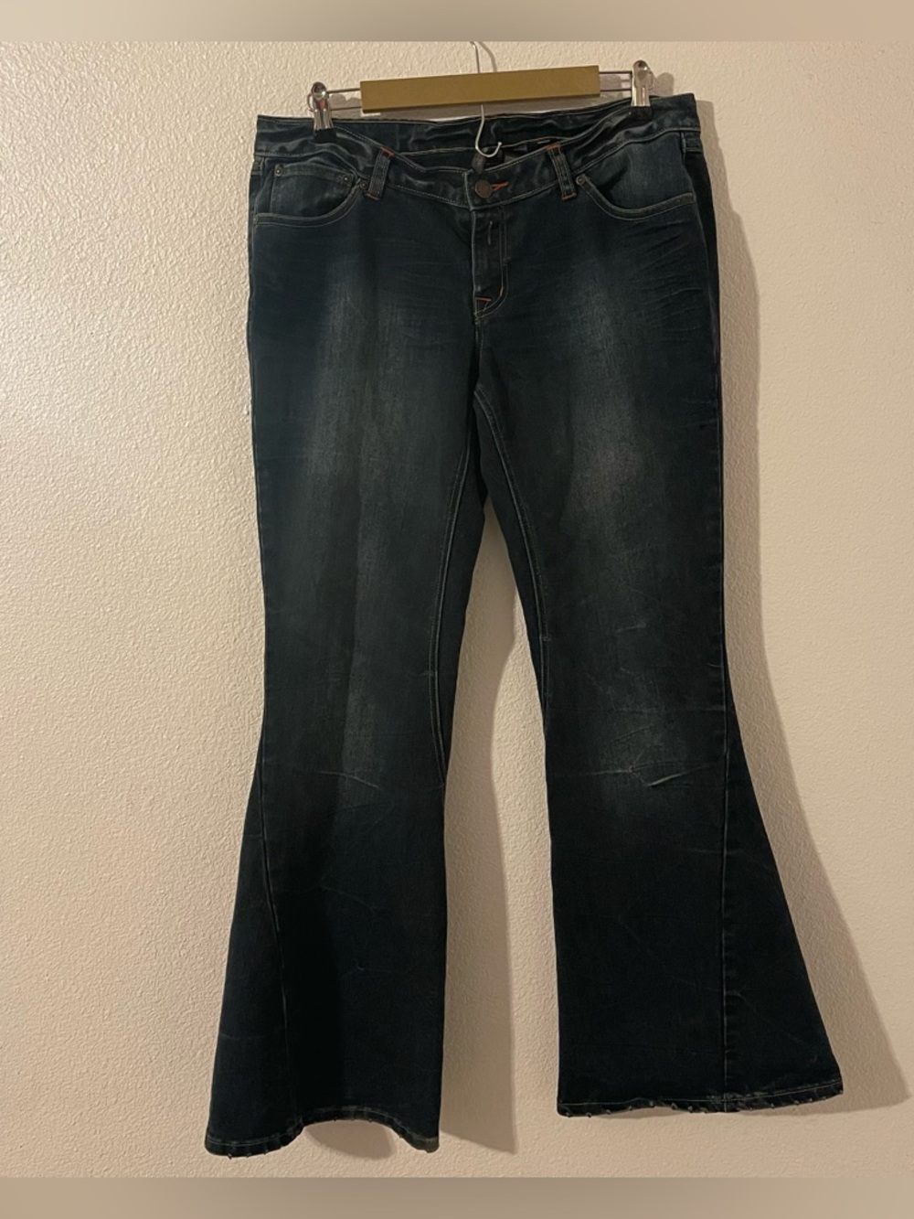 Y2K Bisou Bisou Flare Jeans Womens 12 Blue Jean Vintage Bell